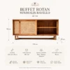 Buffet Rotan Minimalis Ravello