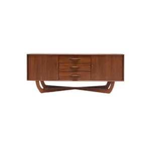 Buffet kayu minimalis Ardessa walnut modern