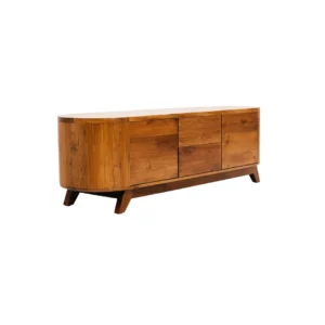 Buffet kayu minimalis Cavello jati natural modern