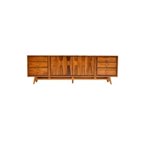 Buffet kayu minimalis Valtoren jati natural