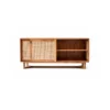 Buffet rotan minimalis Ravello kayu jati natural