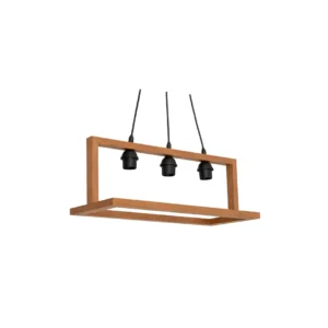 lampu gantung kayu cahaya minimalis