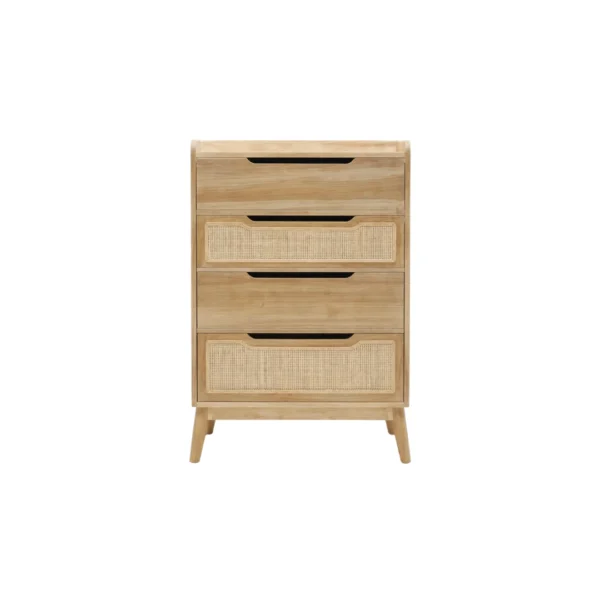 Nakas rotan minimalis Ravion kayu natural