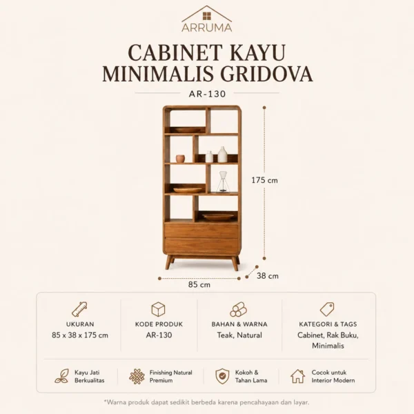 Cabinet Kayu Minimalis Gridova