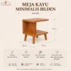 Infografis Ukuran Bilden Meja Kayu Minimalis Bilden